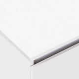 Fienza Sarah Crystal Pure Mila Shaker Wall Hung Vanity No Handles Single Bowl (1 Taphole) 1500mm Silica Free Gloss White SC150M-SF
