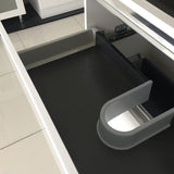 Fienza Sarah Crystal Pure Quest On Kickboard Vanity (1 Taphole) 900mm Silica Free Gloss White SC90QK-SF