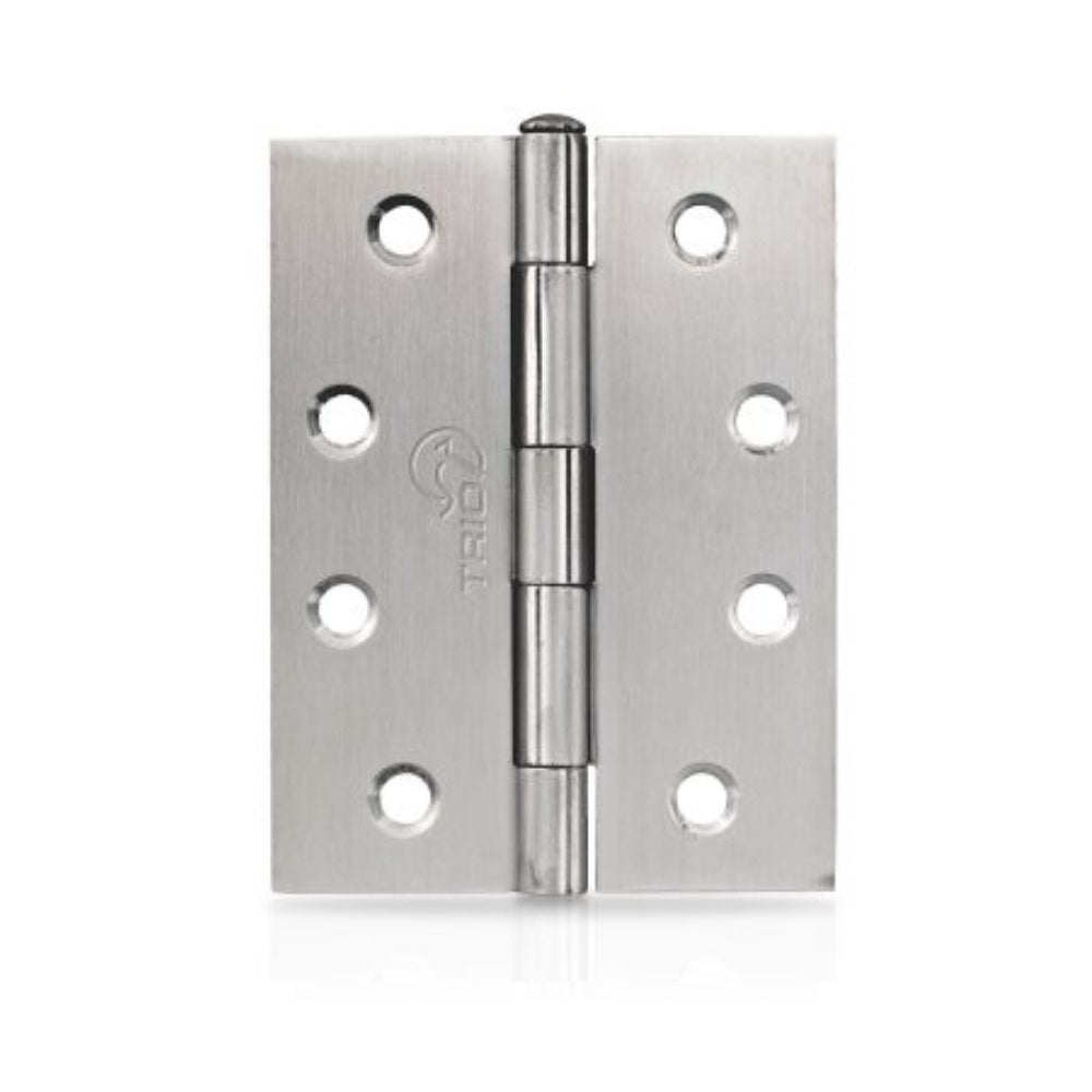 Trio Hinge Butt 100x75x1.6mm Fixed Pin Satin Chrome T10016FPSC20