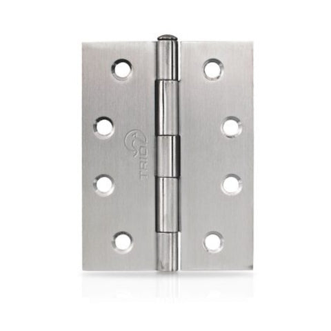 Trio Hinge Butt 100x75x1.6mm Fixed Pin Satin Chrome T10016FPSC20