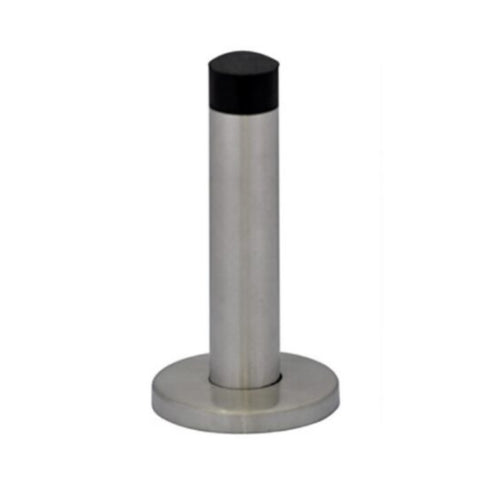 Trio Doorstop-Hart w/ Base 80mm Satin Chrome R12-8080DSC
