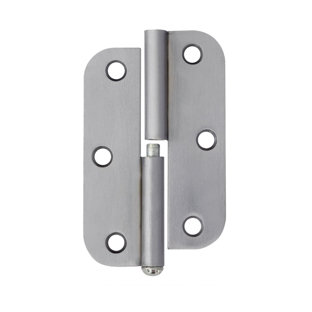 Trio Hinge Butt Radius L/Off 89x58x1.6mm Right Hand Satin Chrome TRB89RHLOSC20