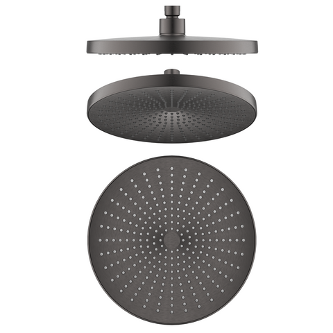 Bella Vista Mica 6H Shower Head Gunmetal SH-6-R-250-GM