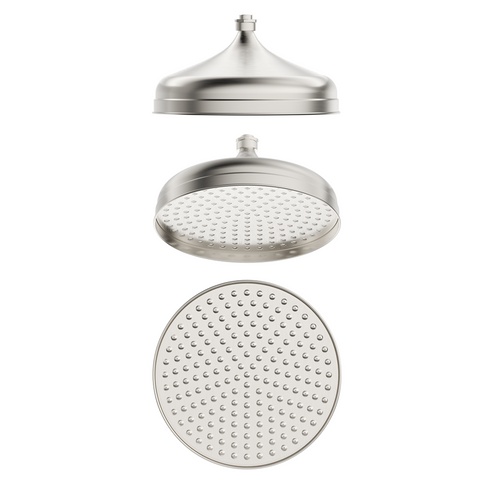 Bella Vista Mica Heritage Shower Head Brushed Nickel SH-H-300-BN