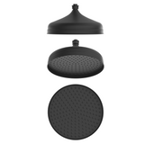 Bella Vista Mica Heritage Shower Head Black SH-H-300-BLK