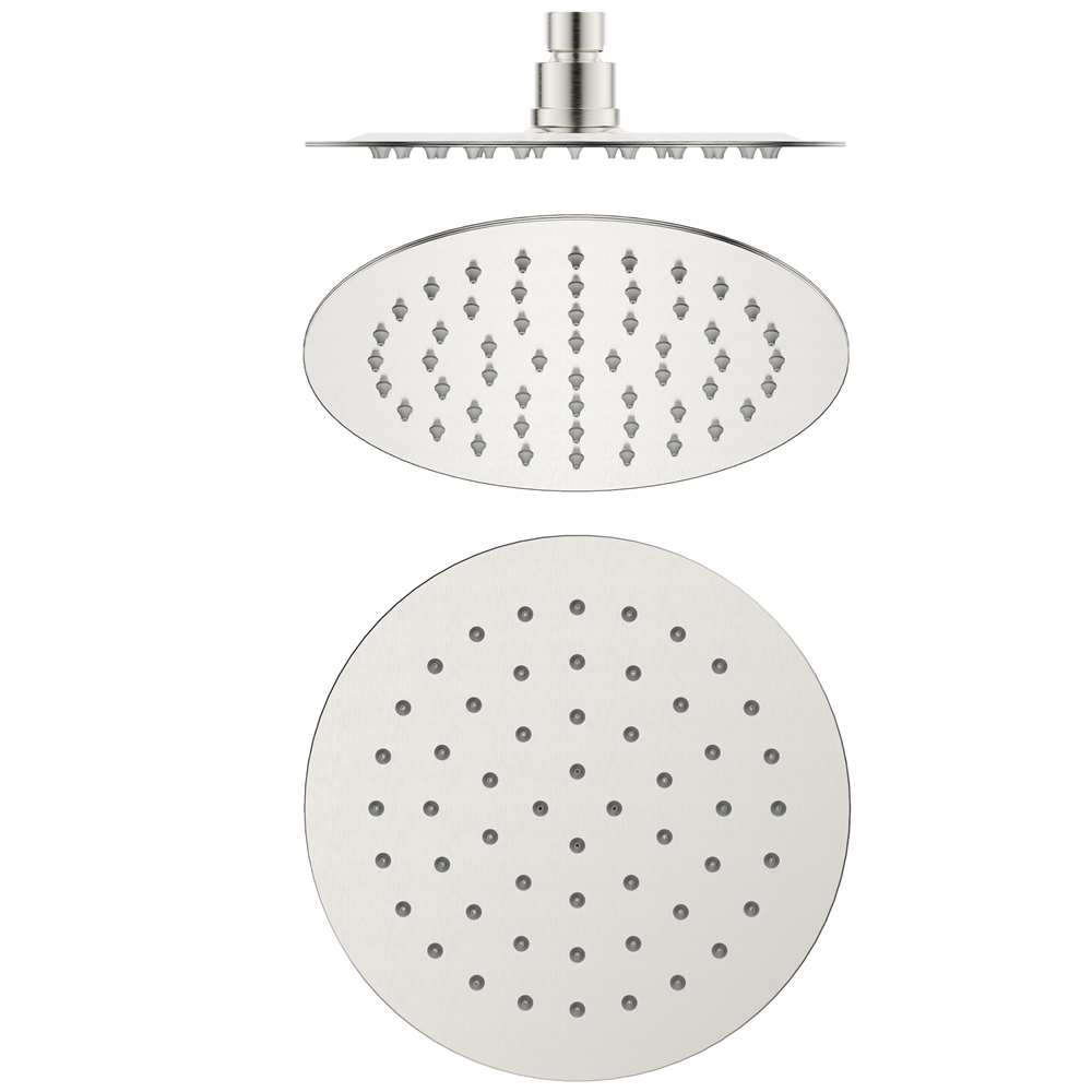 Bella Vista Mica Shower Head Brushed Nickel SH-R-SST-250-BN