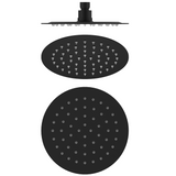 Bella Vista Mica Shower Head Black SH-R-SST-200-BLK