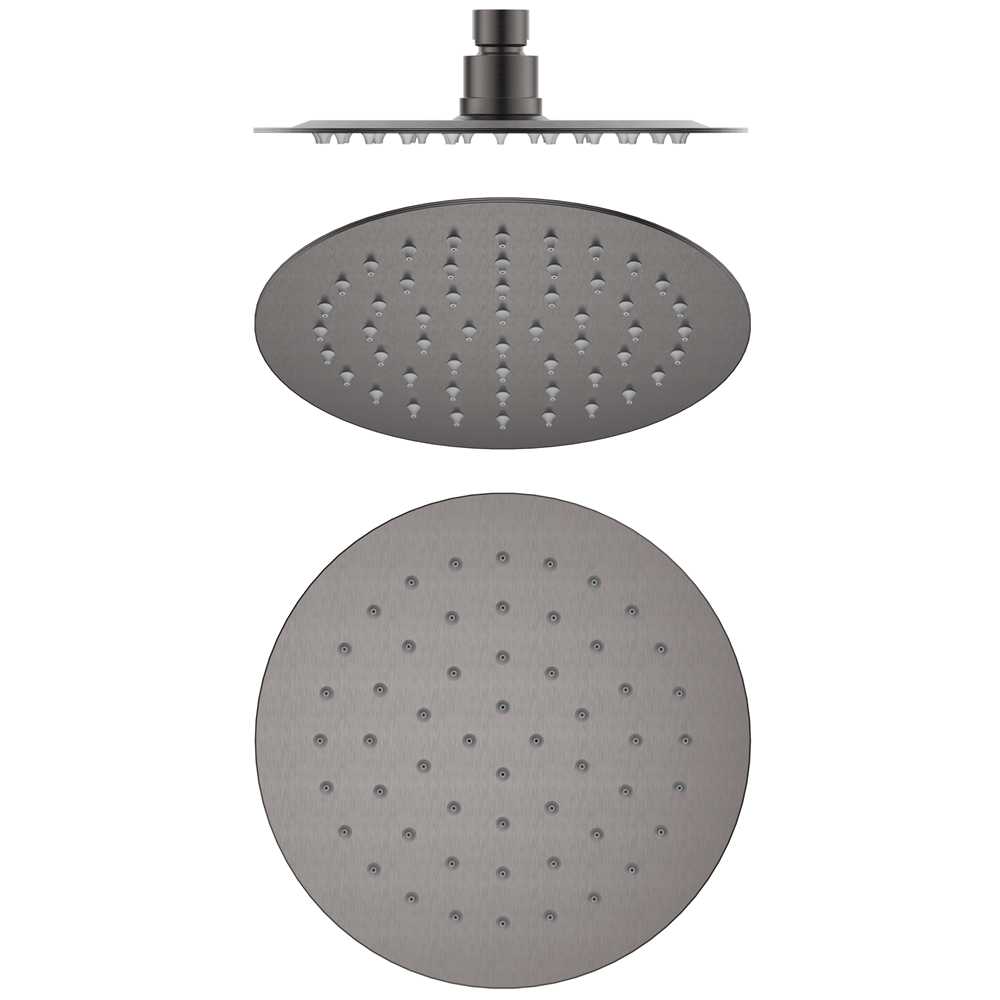 Bella Vista Mica Shower Head Gunmetal SH-R-SST-250-GM