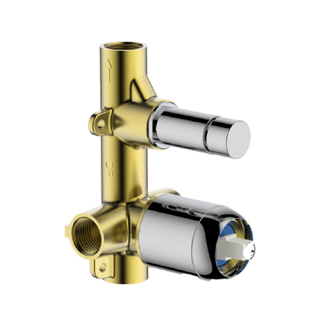 Abey Park Avenue Small Divertor Mixer Internal (In Wall Body) Chrome SHD-INT-SP