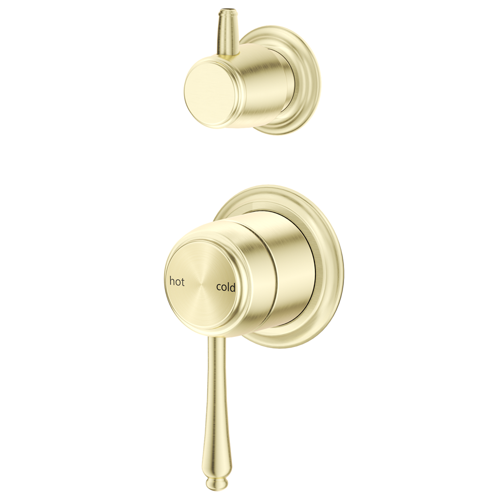 Bella Vista Mica Heritage Shower Mixer Diverter (Trim Kit only) French Gold SHM-4-DV-2P-FG-TK
