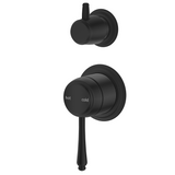 Bella Vista Mica Heritage Shower Mixer Diverter (Trim Kit only) Black SHM-4-DV-2P-BLK-TK