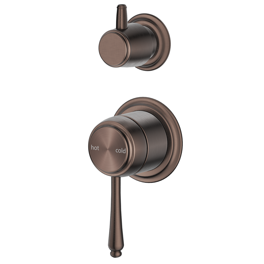 Bella Vista Mica Heritage Shower Mixer Diverter (Trim Kit only) Dusk Bronze SHM-4-DV-2P-DB-TK