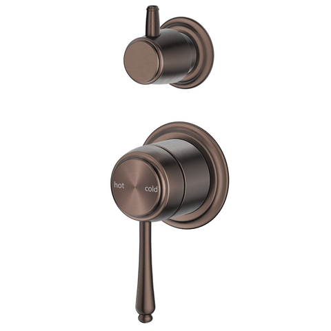 Bella Vista Mica Heritage Shower Mixer Diverter (Trim Kit only) Dusk Bronze SHM-4-DV-2P-DB-TK