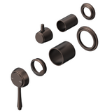 Bella Vista Mica Heritage Shower Mixer Diverter (Trim Kit only) Dusk Bronze SHM-4-DV-2P-DB-TK