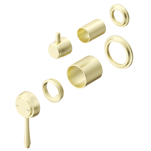 Bella Vista Mica Heritage Shower Mixer Diverter (Trim Kit only) French Gold SHM-4-DV-2P-FG-TK
