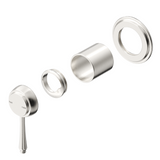 Bella Vista Mica Heritage Shower Mixer (Trim Kit only) Brushed Nickel SHM-4-BN-TK