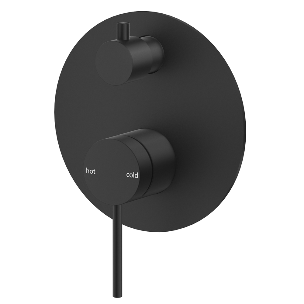 Bella Vista Mica Shower Mixer Diverter 1P (Trim Kit only) Black SHM-5-DV-BLK-TK