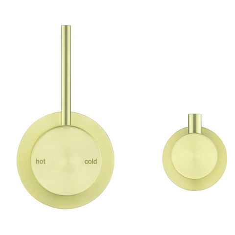 Bella Vista Mica Shower Mixer Diverter Sideways Reverse (Trim Kit only) French Gold SHM-5-UDV-SW-FG-TK