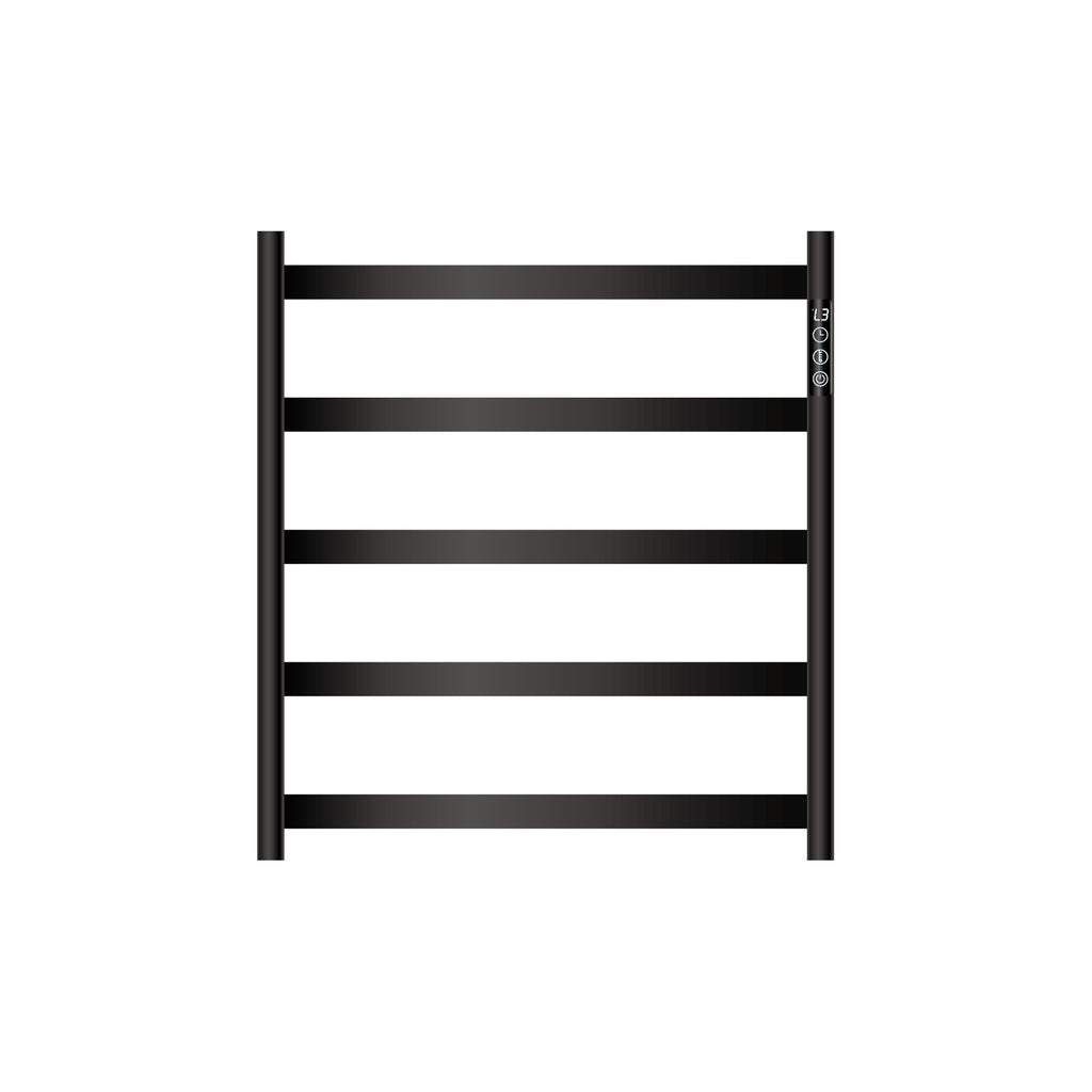 Mallow Smart Heated Towel Rail 5 Bar Matte Black SHR5550-MB