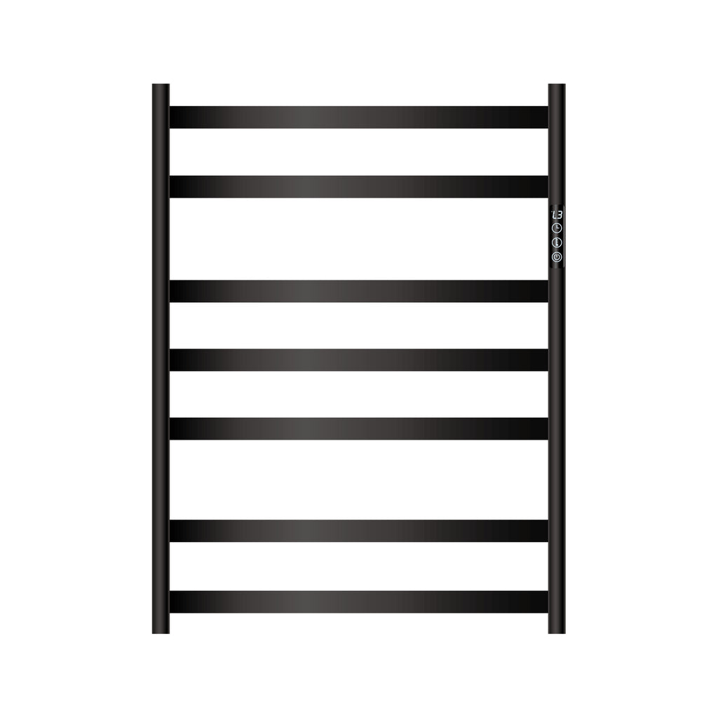 Mallow Smart Heated Towel Rail 7 Bar Matte Black SHR7600-MB