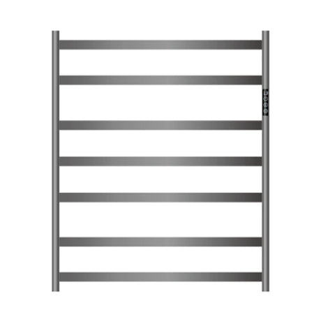 Mallow Smart Heated Towel Rail 7 Bar Brushed Nickel SHR7750-BN