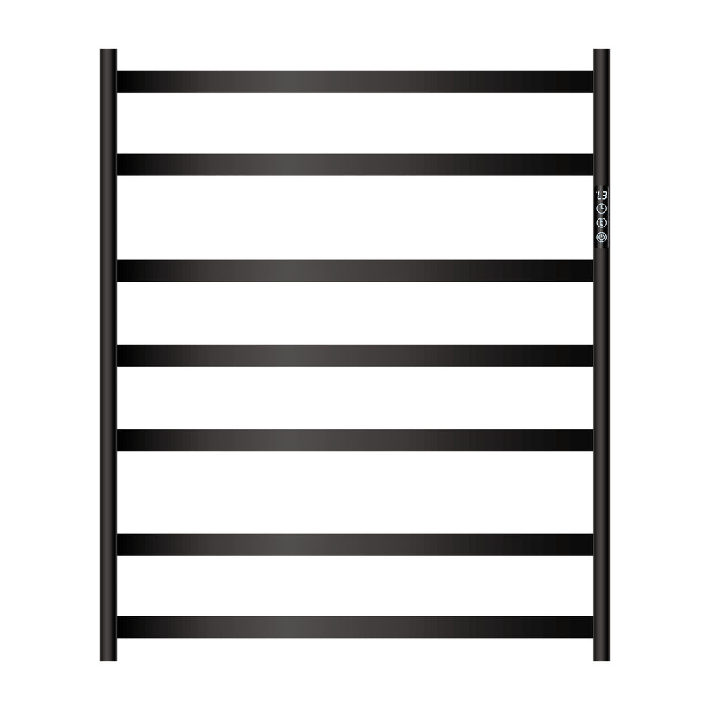 Mallow Smart Heated Towel Rail 7 Bar Matte Black SHR7750-MB
