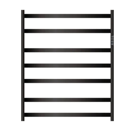 Mallow Smart Heated Towel Rail 7 Bar Matte Black SHR7750-MB