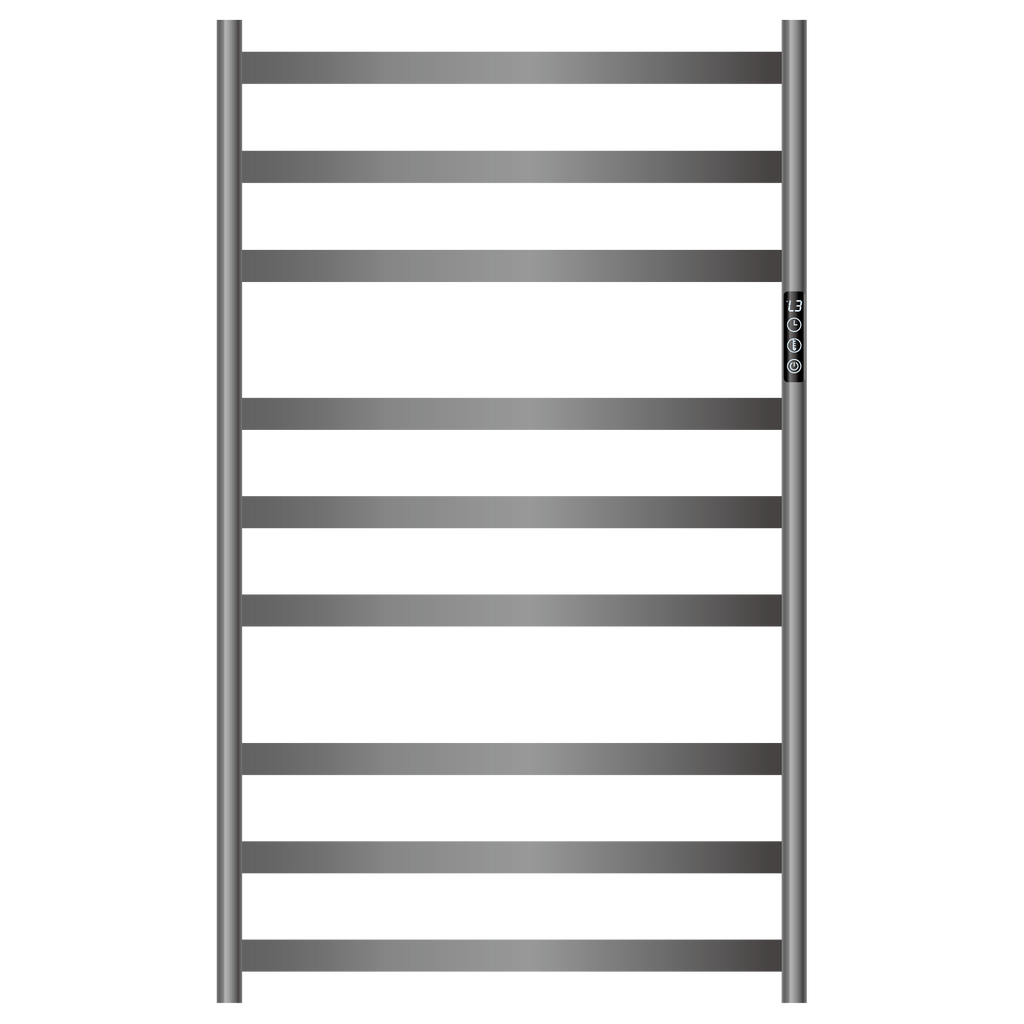 Mallow Smart Heated Towel Rail 9 Bar Brushed Nickel SHR9600-BN