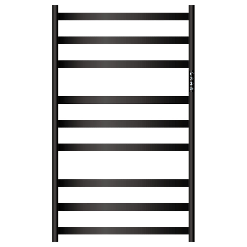 Mallow Smart Heated Towel Rail 9 Bar Matte Black SHR9600-MB