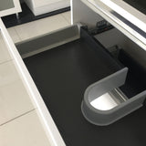 Fienza Sarah Bianco Marble Quest On Kickboard Vanity (1 Taphole) 750mm Silica Free Gloss White SI75QK-SF