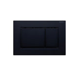 Fienza Rectangular Flush Buttons for Geberit Sigma 30 Matte Black with Black Trim SIG30-BL
