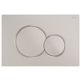 Fienza SIGMA Round Button Flush Plate suits Geberit Sigma Cistern Brushed Nickel SIG41-BN