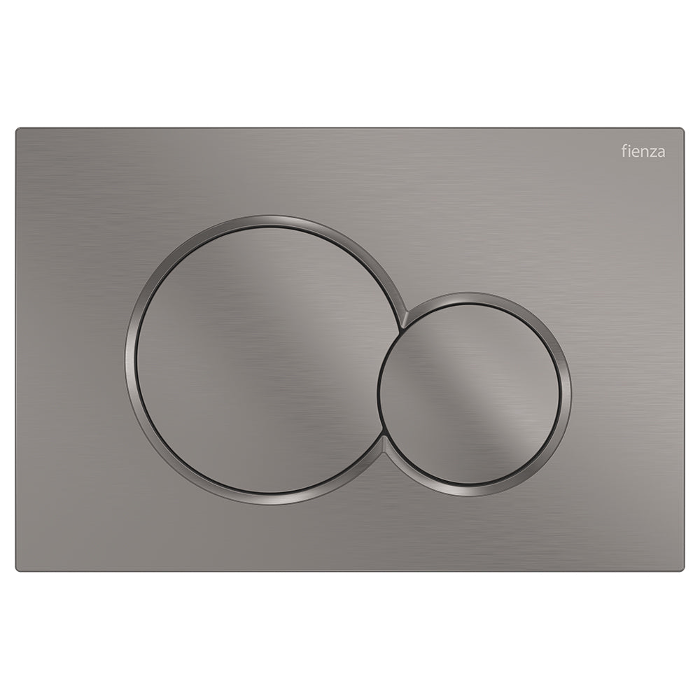 Fienza SIGMA Round Button Flush Plate suits Geberit Sigma Cistern Gunmetal SIG41-GM