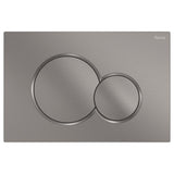 Fienza SIGMA Round Button Flush Plate suits Geberit Sigma Cistern Gunmetal SIG41-GM