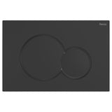Fienza SIGMA Round Button Flush Plate suits Geberit Sigma Cistern Matte Black SIG41-MB
