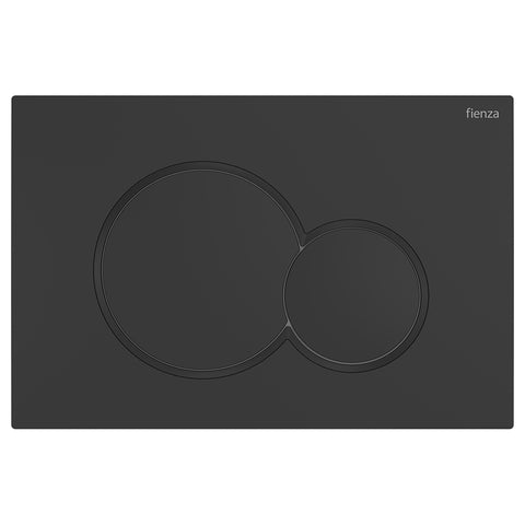 Fienza SIGMA Round Button Flush Plate suits Geberit Sigma Cistern Matte Black SIG41-MB