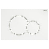 Fienza SIGMA Round Button Flush Plate suits Geberit Sigma Cistern Matte White SIG41-MW