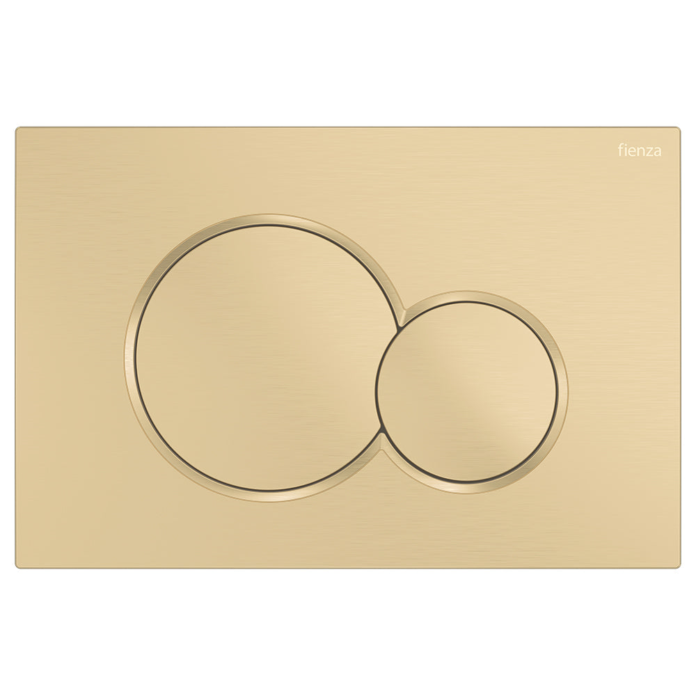 Fienza SIGMA Round Button Flush Plate suits Geberit Sigma Cistern Urban Brass SIG41-UB
