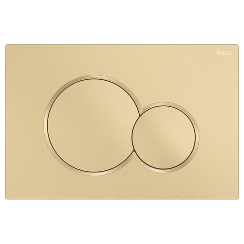 Fienza SIGMA Round Button Flush Plate suits Geberit Sigma Cistern Urban Brass SIG41-UB