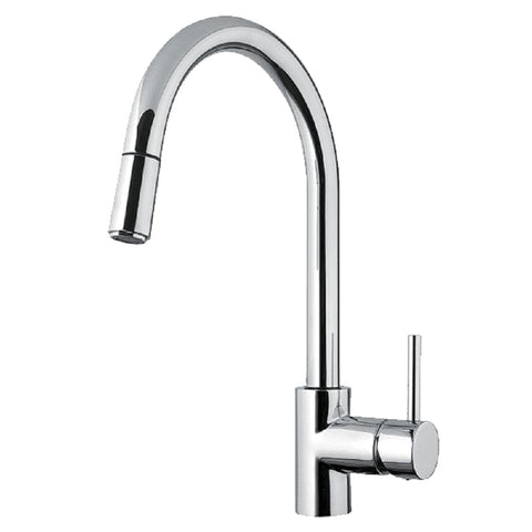 Abey Lucia Gooseneck Mixer Pullout Sidelever Chrome SK5-AV