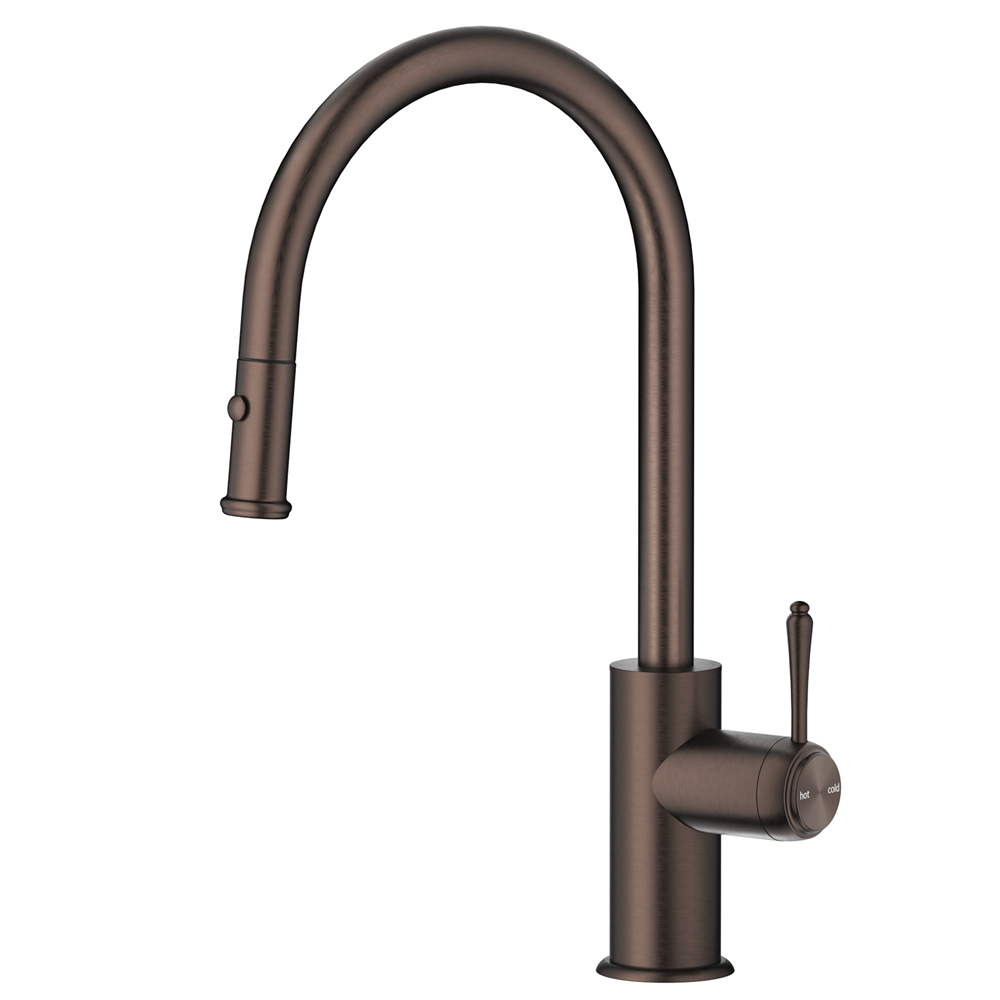 Bella Vista Mica Heritage Pull-Out Sink Mixer Dusk Bronze SM-4-PO-DB