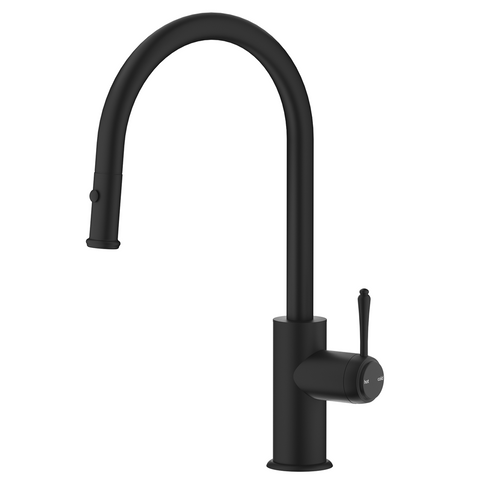 Bella Vista Mica Heritage Pull-Out Sink Mixer Black SM-4-PO-BLK
