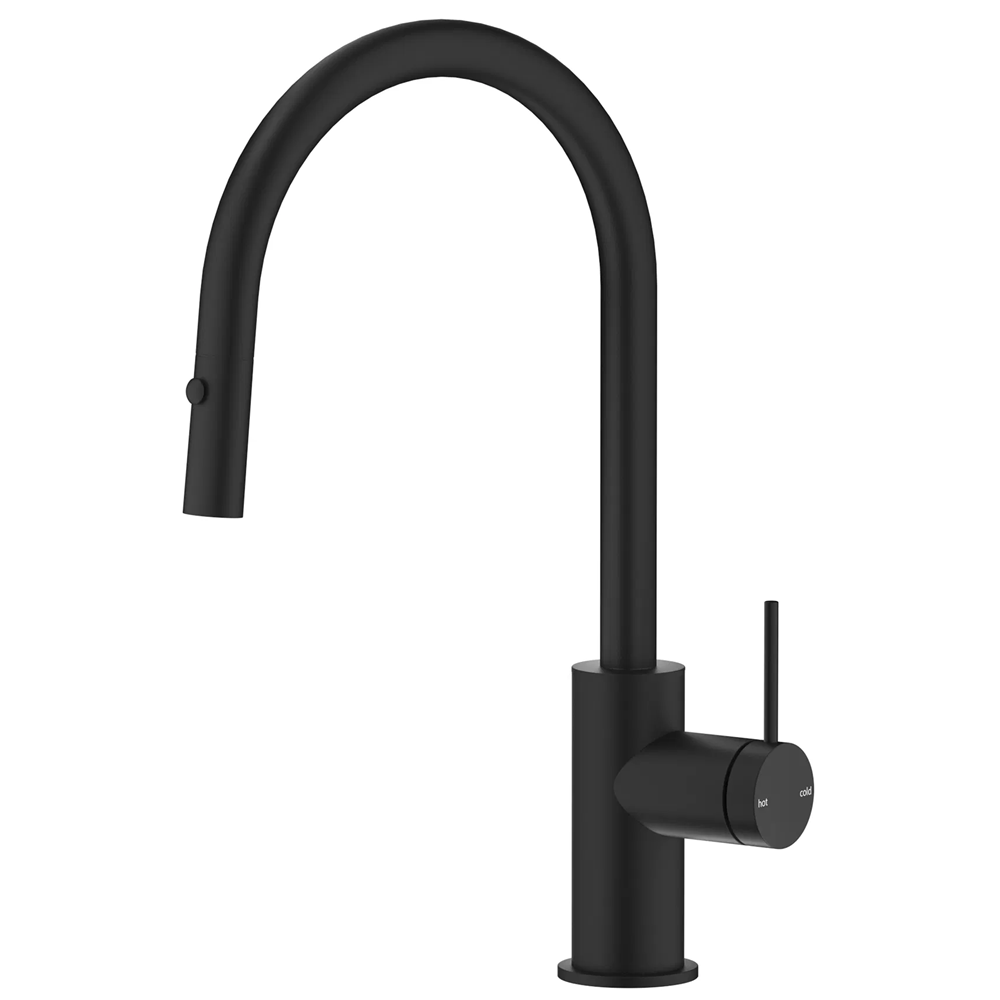 Bella Vista Mica Pull-Out Sink Mixer Black SM-5-PO-BLK
