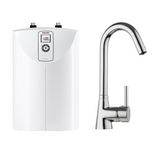 Stiebel Eltron Open Vented Compact Storage Water Heaters SNE 5 + Gooseneck Sink Mixer MES-G 203250