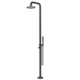 Bella Vista Mica Soft Square Freestanding Outdoor Shower Gunmetal OS-52-GM