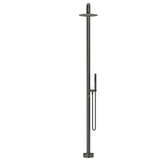 Bella Vista Mica Soft Square Freestanding Outdoor Shower Gunmetal OS-52-GM