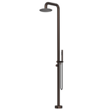 Bella Vista Mica Soft Square Freestanding Outdoor Shower Dusk Bronze OS-52-DB