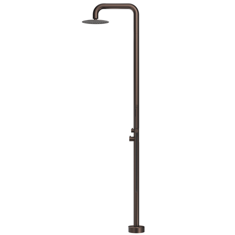 Bella Vista Mica Soft Square Freestanding Outdoor Shower Dusk Bronze OS-52-DB