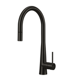 Oliveri Tap Pull-out Gooseneck Lead Free Black SS31625-BL