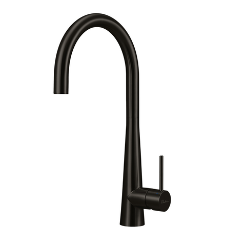 Oliveri Tap Gooseneck Mixer Lead Free Black SS31620-BL